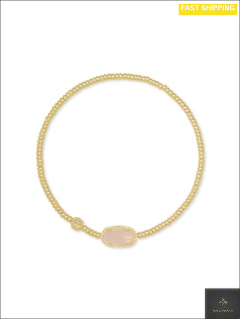 14K Gold Over Brass Stretch Bracelet for Women, Fashion Jewelry, Gift